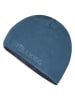 Trollkids Wende-Beanie "Finnmark" in Dunkelblau/ Blau