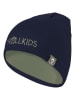 Trollkids Omkeerbare beanie "Troll" kaki/donkerblauw
