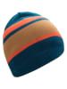 Trollkids Beanie "Nordland" in Blau/ Hellbraun
