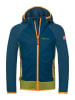 Trollkids Fleece vest "Seiland" blauw/kaki/oranje