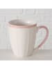 Boltze Tasse "Juna" in Weiß/ Hellrosa - 420 ml
