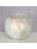 Boltze Windlicht ''Esma'' wit - (H)8,5 x Ø 10 cm
