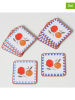 Boltze 8er-Set: Untersetzer "Fruits" in Bunt - (L)10,5 x (B)10,5 cm