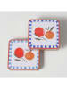 Boltze 8er-Set: Untersetzer "Fruits" in Bunt - (L)10,5 x (B)10,5 cm
