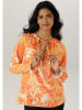 Aniston Bluse in Orange/ Weiß