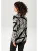 Aniston Bluse in Weiß/ Schwarz/ Beige