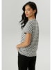 Aniston Shirt in Anthrazit/ Weiß