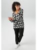 Aniston Bluse in Schwarz/ Weiß