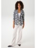Aniston Blazer in Dunkelblau/ Weiß