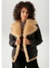 Aniston Übergangsjacke in Schwarz/ Camel