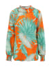 Aniston Bluse in Türkis/ Orange
