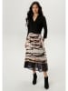 Aniston Kleid in Schwarz/ Beige/ Hellbraun