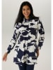 Aniston Longbluse in Dunkelblau/ Weiß