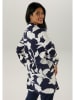 Aniston Longbluse in Dunkelblau/ Weiß