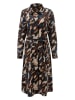 Aniston Kleid in Dunkelbraun/ Dunkelblau/ Beige