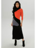 Aniston Sukienka w kolorze czarno-pomarańczowo-szarym