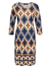 Aniston Jurk lichtbruin/blauw/beige