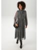 Aniston Kleid in Grau/ Schwarz