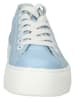 Paul Green Leder-Sneakers in Hellblau/ Weiß