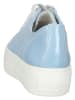 Paul Green Leren sneakers lichtblauw/wit