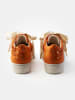 Paul Green Leder-Sneakers in Orange
