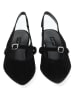 Paul Green Leren slingpumps zwart