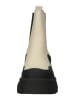 Steve Madden Leder-Chelsea-Boots in Beige/ Schwarz