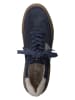 Paul Green Leren sneakers donkerblauw