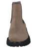 Paul Green Leder-Chelsea-Boots in Braun/ Schwarz