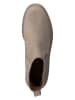 Paul Green Leder-Chelsea-Boots in Beige