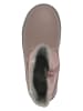 lamino Leder-Boots in Mauve