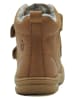 lamino Leder-Boots in Hellbraun