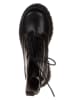 lamino Leder-Boots in Schwarz