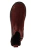 lamino Leren chelseaboots rood
