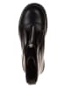 lamino Leder-Boots in Schwarz