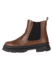 lamino Leren chelseaboots lichtbruin