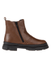 lamino Leren chelseaboots lichtbruin