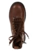lamino Leder-Boots in Hellbraun