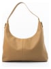 Christian Laurier Leder-Schultertasche "Alix" in Taupe  - (B)43 x (H)25 x (T)10 cm
