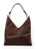 Christian Laurier Leder-Schultertasche "Gwen" in Braun - (B)37 x (H)39 x (T)16 cm