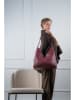 Christian Laurier Leren schoudertas "Gwen" bordeaux - (B)37 x (H)39 x (D)16 cm
