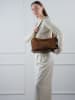 Christian Laurier Leder-Schultertasche "Yra" in Braun - (B)34 x (H)18 x (T)12 cm