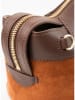 Christian Laurier Leder-Reisetasche "Nay" in Hellbraun/ Braun - (B)46 x (H)28 x (T)20 cm