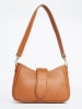 Christian Laurier Leder-Umhängetasche ''Jenna'' in Camel - (B)27 x (H)19 x (T)8 cm