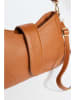 Christian Laurier Leder-Umhängetasche ''Jenna'' in Camel - (B)27 x (H)19 x (T)8 cm