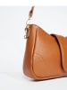 Christian Laurier Leder-Umhängetasche ''Jenna'' in Camel - (B)27 x (H)19 x (T)8 cm