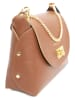 Christian Laurier Leren schoudertas "Zia" lichtbruin - (B)21 x (H)18 x (D)7,5 cm