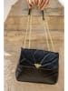 Christian Laurier Leder-Schultertasche "Louise" in Schwarz - (B)26 x (H)16 x (T)7 cm