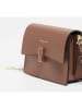 Christian Laurier Leren schoudertas "Mini Emma" taupe - (B)21 x (H)16 x (D)8 cm