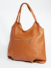 Christian Laurier Leder-Henkeltasche "Bagi" in Kamel - (L)38 x (B)37 cm